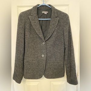 Vince Wool Gray Blazer Suit Jacket Top (Size 10)
